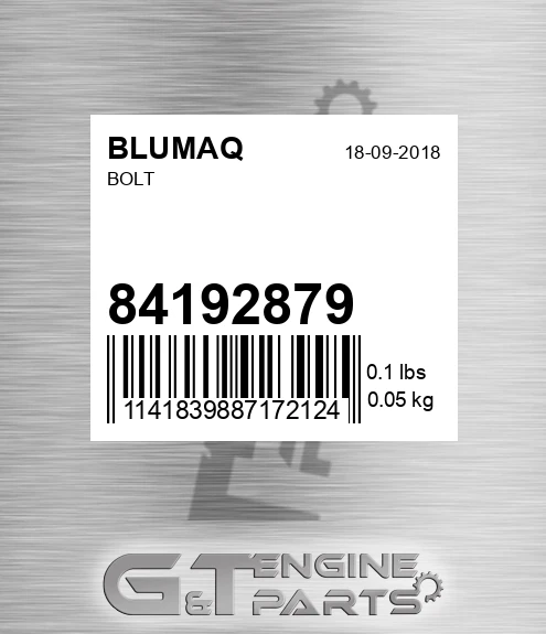 84192879 Bolt