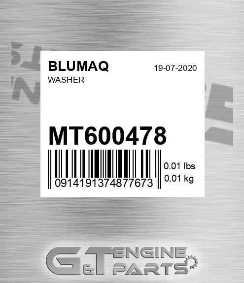 MT600478 Washer for BLUMAQ