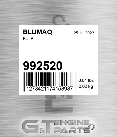 992520 Bulb