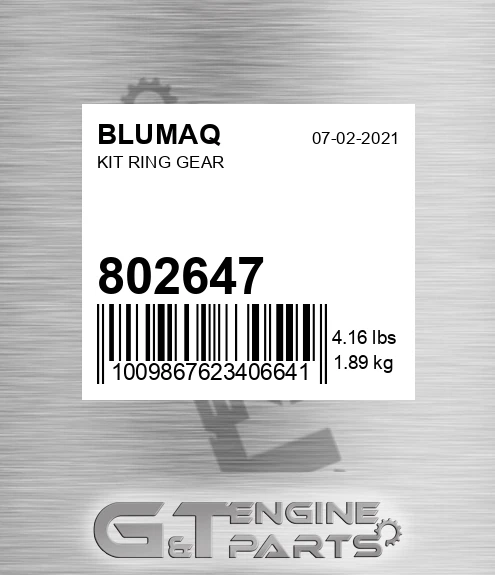 802647 Kit Ring Gear