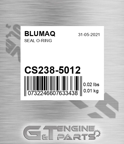 CS238-5012 Seal O-ring for BLUMAQ
