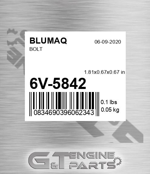 6V-5842 Screw for BLUMAQ