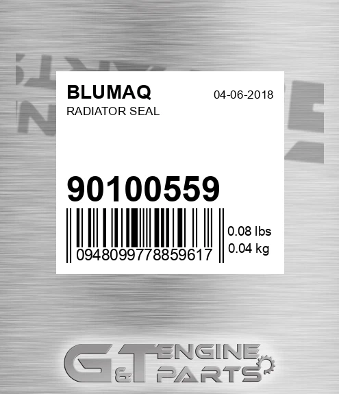 901.00559 Radiator Seal for BLUMAQ