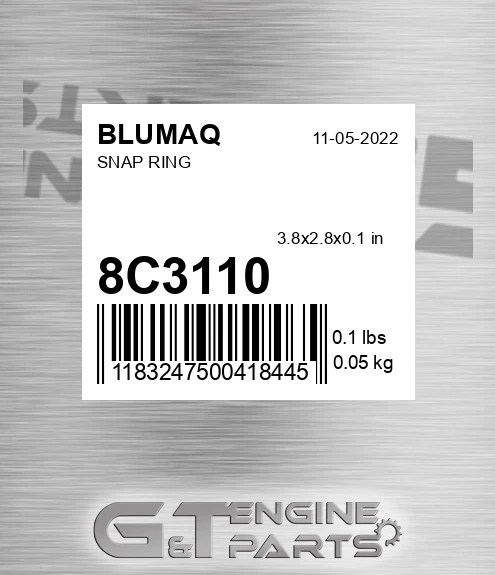 8C-3110 Snap Ring for BLUMAQ