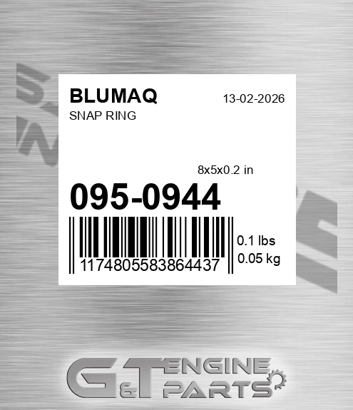 095-0944 Snap Ring for BLUMAQ