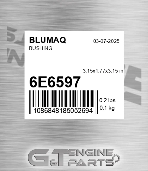 6E-6597 Bushing for BLUMAQ