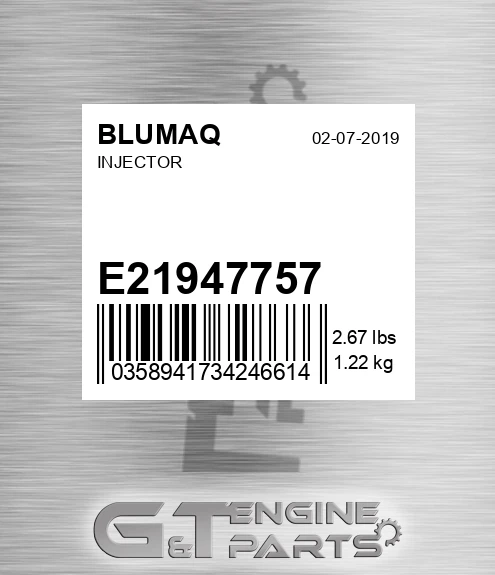 E21947757 Injector for BLUMAQ