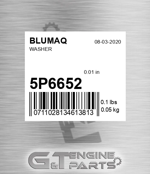 5P-6652 Washer for BLUMAQ