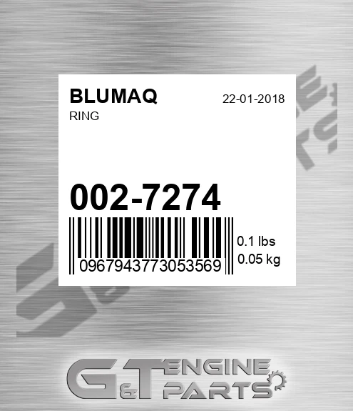 002-7274 Ring for BLUMAQ