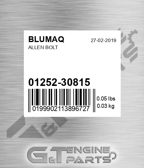 01252-30815 Allen Bolt for BLUMAQ