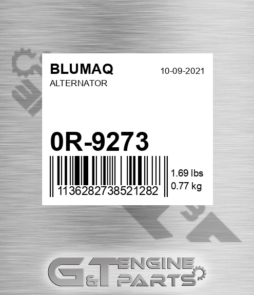 0R-9273 Alternator