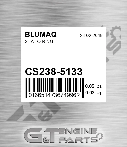 CS238-5133 Seal O-ring for BLUMAQ