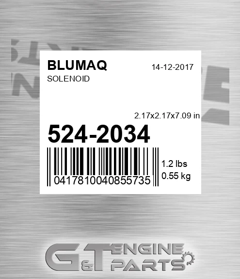 524-2034 Solenoid for BLUMAQ