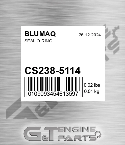 CS238-5114 Seal O-ring for BLUMAQ