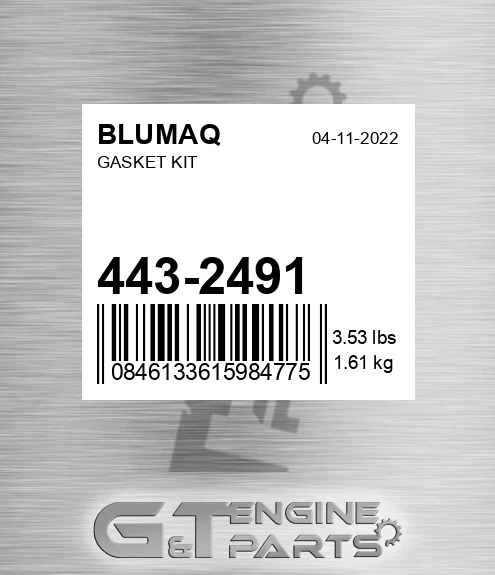 443-2491 BLUMAQ Gasket Kit