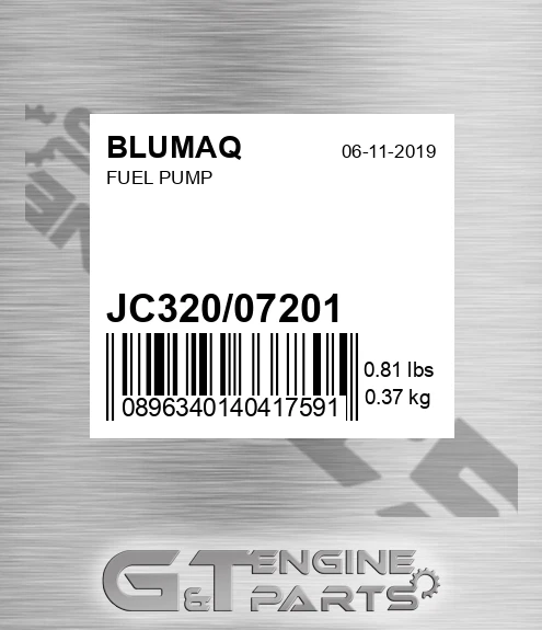 JC320/07201 Fuel Pump