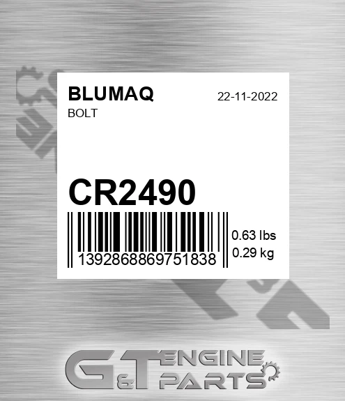 CR2490 Bolt for BLUMAQ