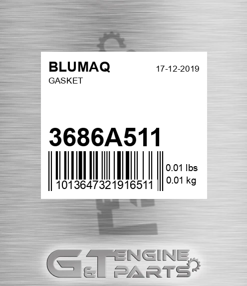 3686A511 Gasket