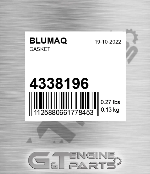 433-8196 Gasket for BLUMAQ