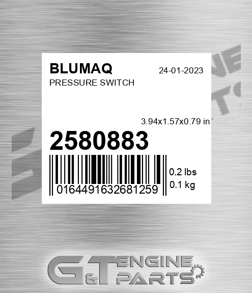 258-0883 Pressure Switch for BLUMAQ