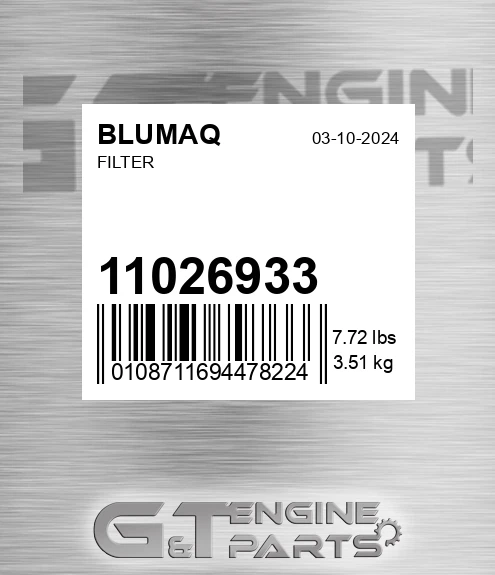 11026933 Filter for BLUMAQ