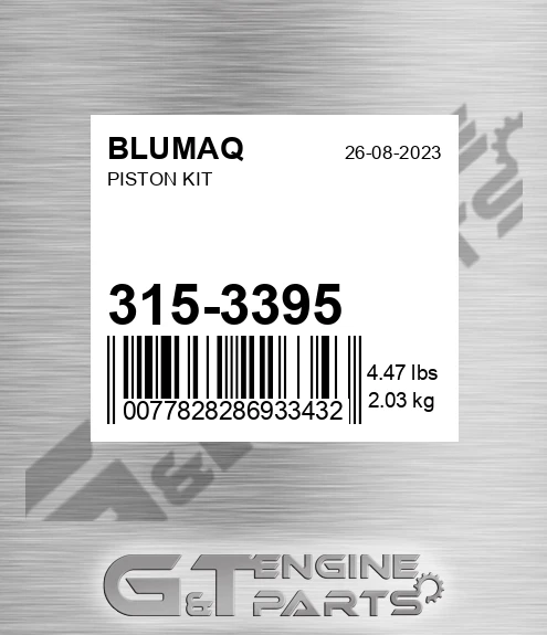 315-3395 Piston Kit for BLUMAQ