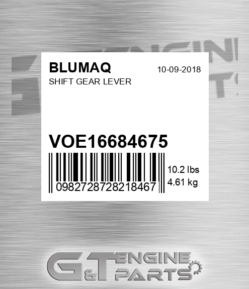 VOE16684675 Shift Gear Lever for BLUMAQ