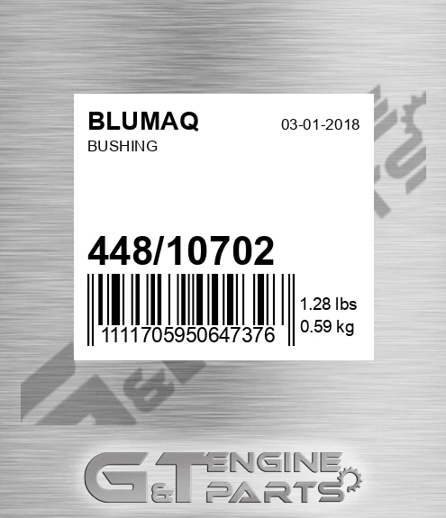 448/10702 Bushing for BLUMAQ