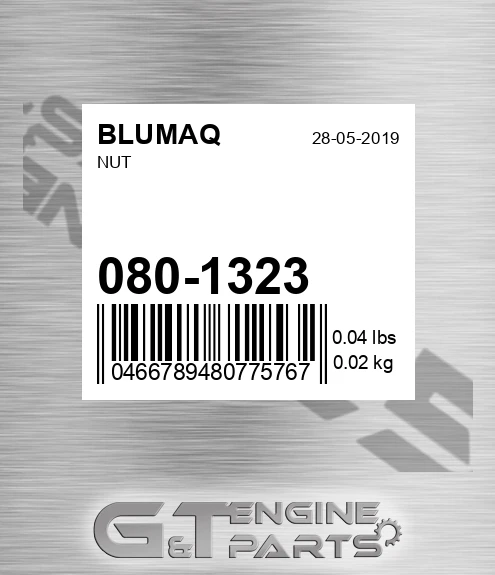 080-1323 BLUMAQ Nut