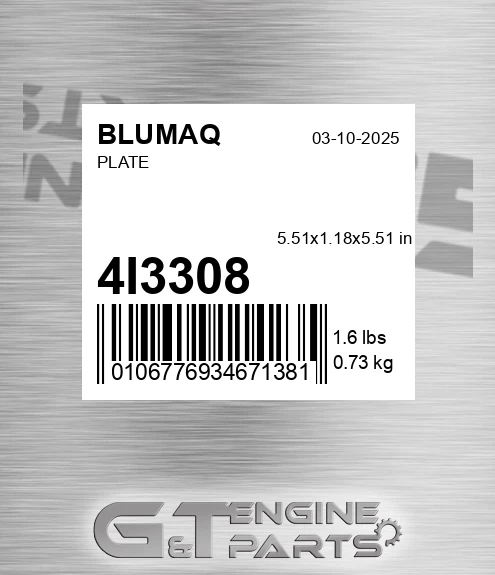 4I-3308 Plate for BLUMAQ