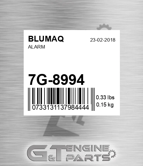 7G-8994 Alarm