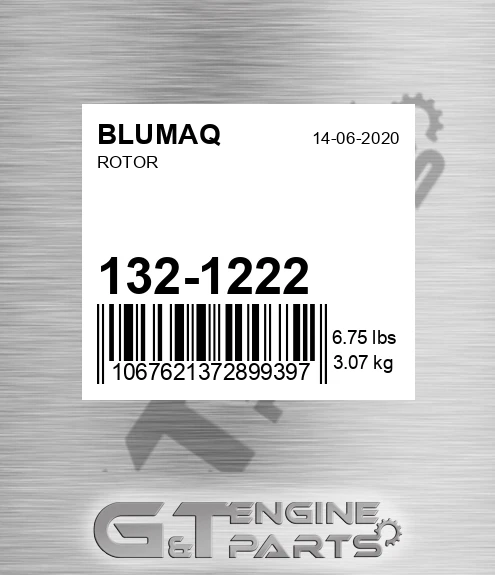 132-1222 Rotor for BLUMAQ