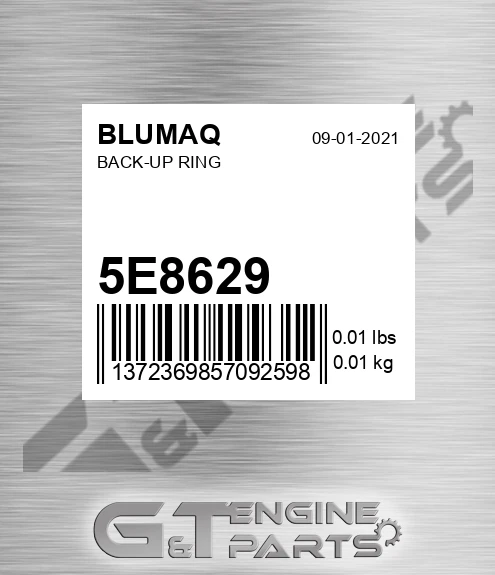5E-8629 BLUMAQ Back-up Ring