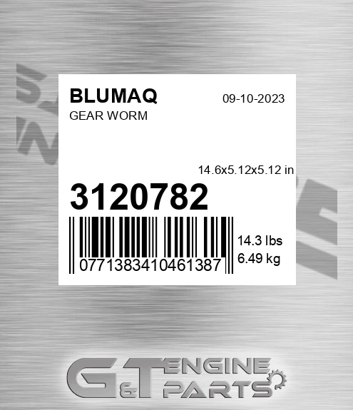 312-0782 Gear Worm