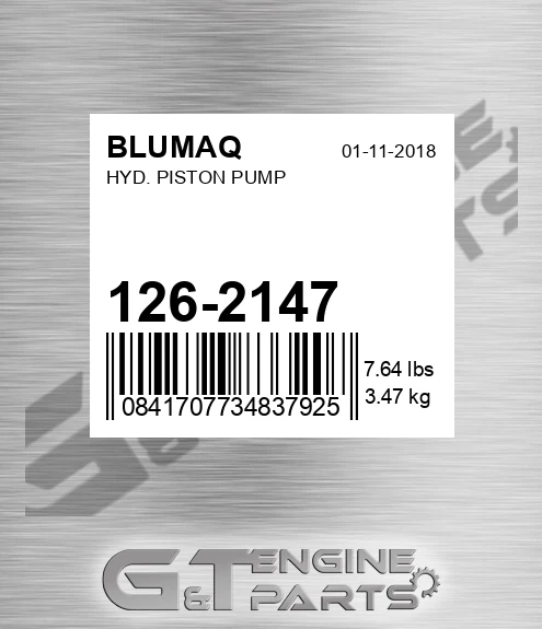 126-2147 Hyd. Piston Pump
