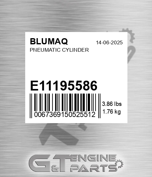 E11195586 Pneumatic Cylinder for BLUMAQ