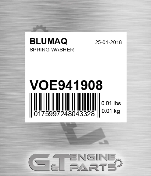 VOE941908 Spring Washer for BLUMAQ