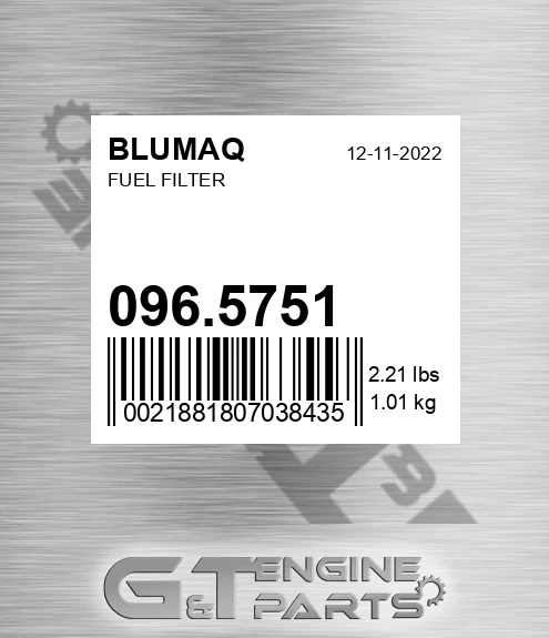 096.5751 Fuel Filter for BLUMAQ