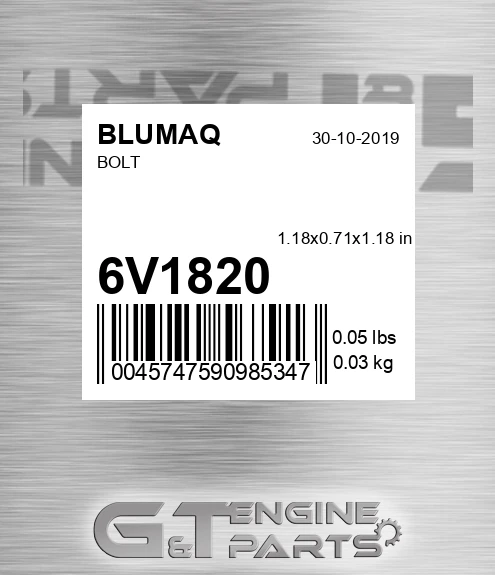 6V-1820 Bolt for BLUMAQ