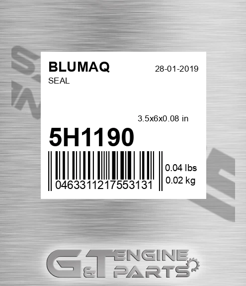 5H-1190 Seal for BLUMAQ