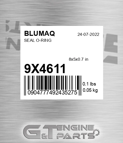 9X-4611 Seal O-ring for BLUMAQ