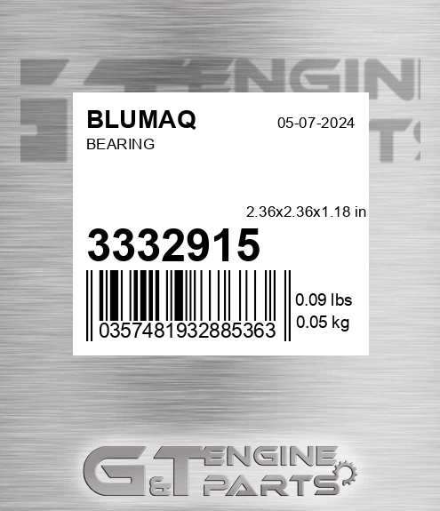333-2915 Bearing for BLUMAQ