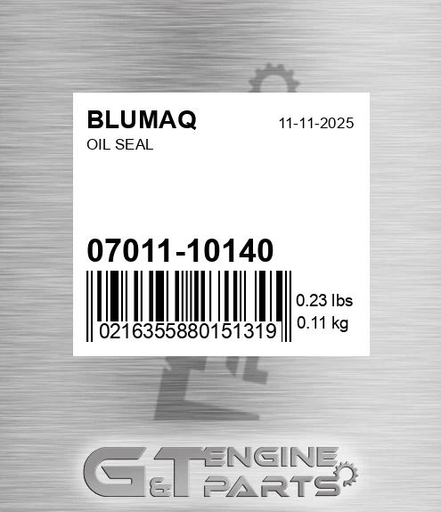 07011-10140 Oil Seal for BLUMAQ
