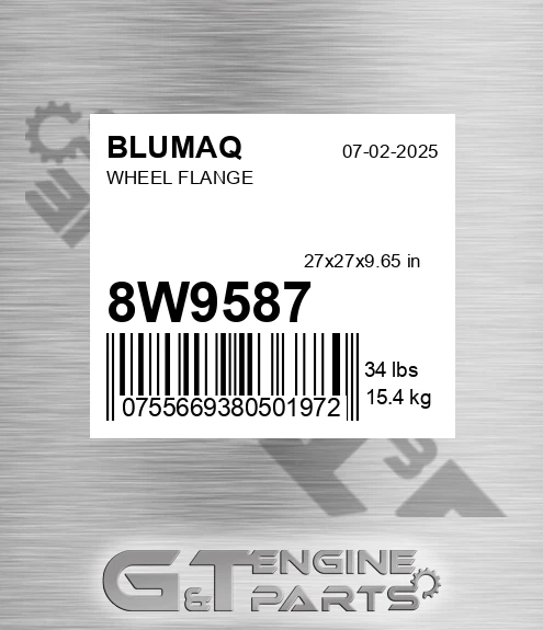8W-9587 Wheel Flange for BLUMAQ