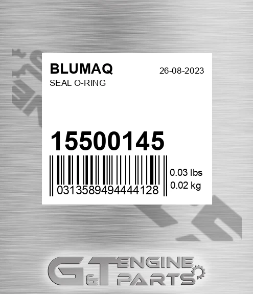 15500145 Seal O-ring