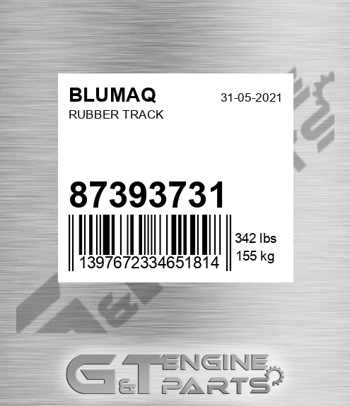 87393731 BLUMAQ Rubber Track