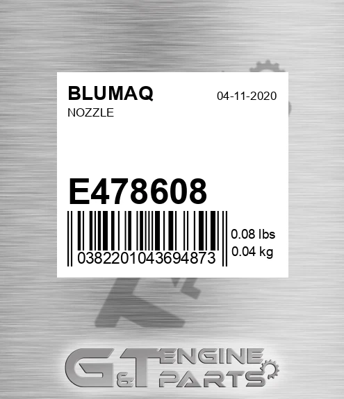 E478608 BLUMAQ Nozzle