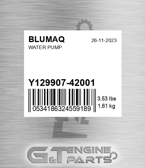 Y129907-42001 Water Pump