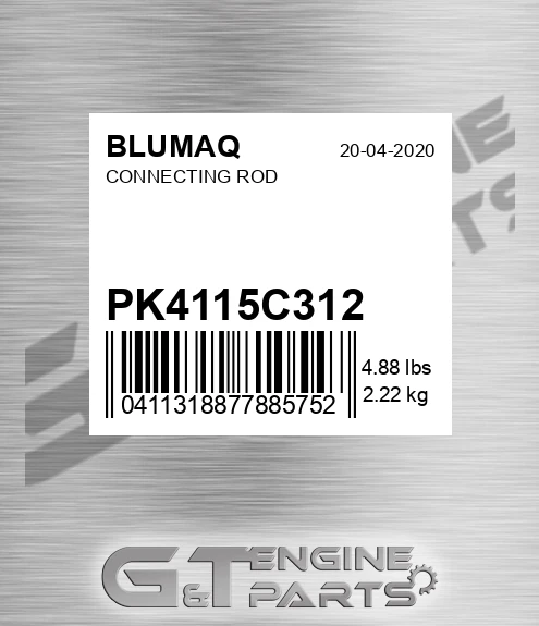 PK4115C312 Connecting Rod for BLUMAQ