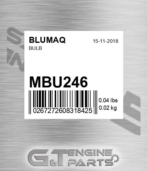 MBU246 Bulb for BLUMAQ